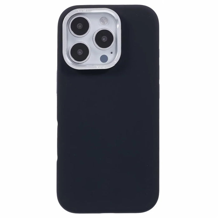 X-LEVEL For iPhone 16 Pro Max Case Compatible with MagSafe Lens Kickstand Liquid Silicone Soft Phone Cover - Black - 3