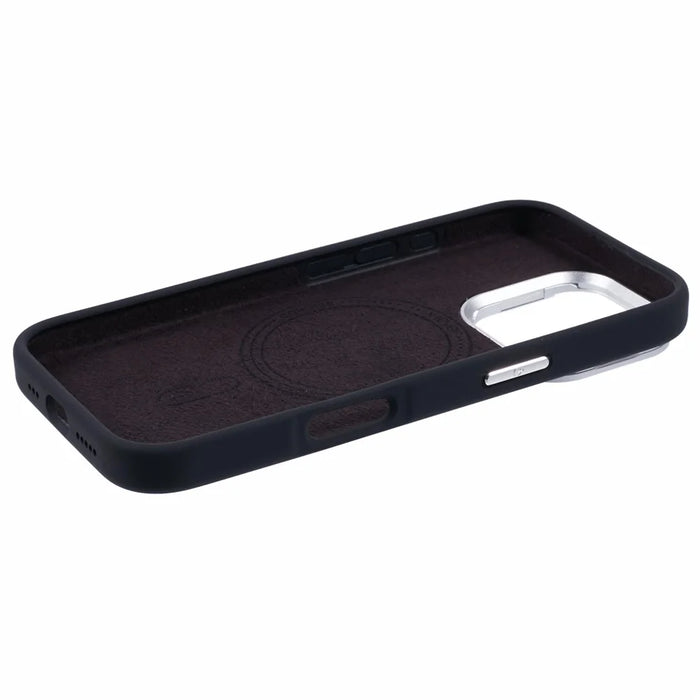 X-LEVEL For iPhone 16 Pro Max Case Compatible with MagSafe Lens Kickstand Liquid Silicone Soft Phone Cover - Black - 5