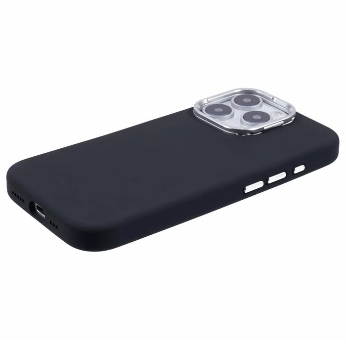 X-LEVEL For iPhone 16 Pro Max Case Compatible with MagSafe Lens Kickstand Liquid Silicone Soft Phone Cover - Black - 6