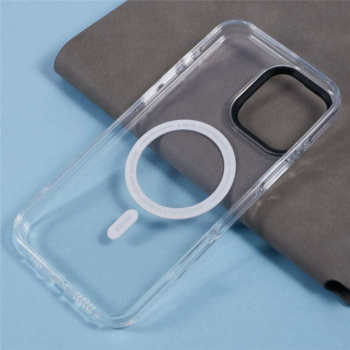 X-LEVEL For iPhone 16 Pro Case Compatible with MagSafe PC+TPU Clear Phone Cover - 7