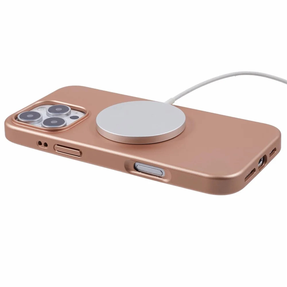 X-LEVEL For iPhone 16 Pro Case Compatible with MagSafe Honeycomb Inner TPU Back Cover - Titanium Gold - 4