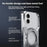 For iPhone 16 Case Kickstand Frameless Aluminum Alloy Bumper Phone Cover - Grey - 4