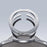 For iPhone 16 Pro Case Kickstand Frameless Aluminum Alloy Bumper Phone Cover - Silver - 3