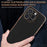 AZNS For iPhone 16 Pro Max Case Electroplating Carbon Fiber Texture PU+TPU Phone Cover - Black - 6