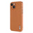 AZNS For iPhone 13 Case Electroplating Carbon Fiber Texture PU+TPU Phone Cover - Brown - 2