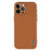 AZNS For iPhone 13 Pro Case Electroplating Carbon Fiber Texture PU+TPU Phone Cover - Brown - 2