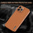 AZNS For iPhone 13 Pro Case Electroplating Carbon Fiber Texture PU+TPU Phone Cover - Brown - 5
