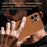 AZNS For iPhone 13 Pro Case Electroplating Carbon Fiber Texture PU+TPU Phone Cover - Brown - 7