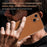 AZNS For iPhone 14 Case Electroplating Carbon Fiber Texture PU+TPU Phone Cover - Brown - 5