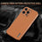 AZNS For iPhone 14 Pro Case Electroplating Carbon Fiber Texture PU+TPU Phone Cover - Brown - 5