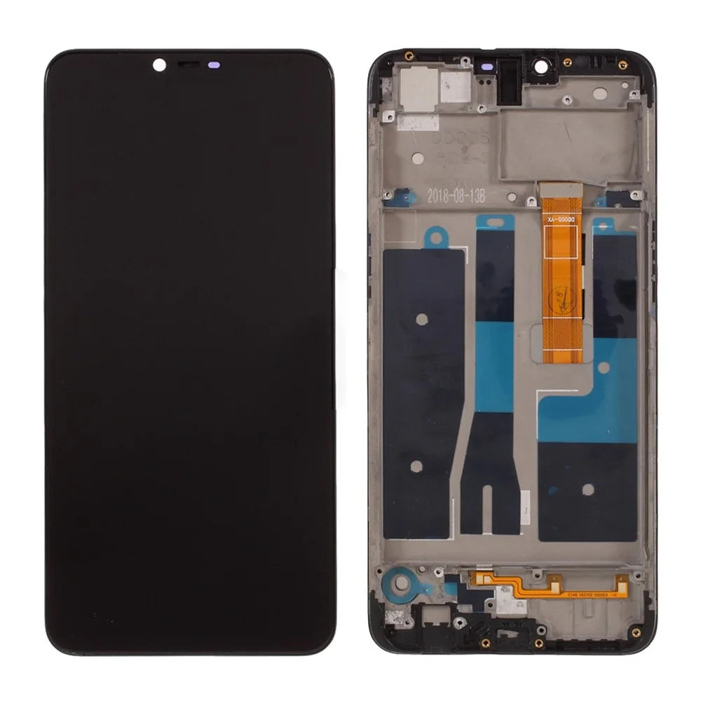 For Oppo A5 (AX5)(4+64GB) / A3s Grade S OEM LCD Screen and Digitizer Assembly + Frame Replacement Part (without Logo) - 1