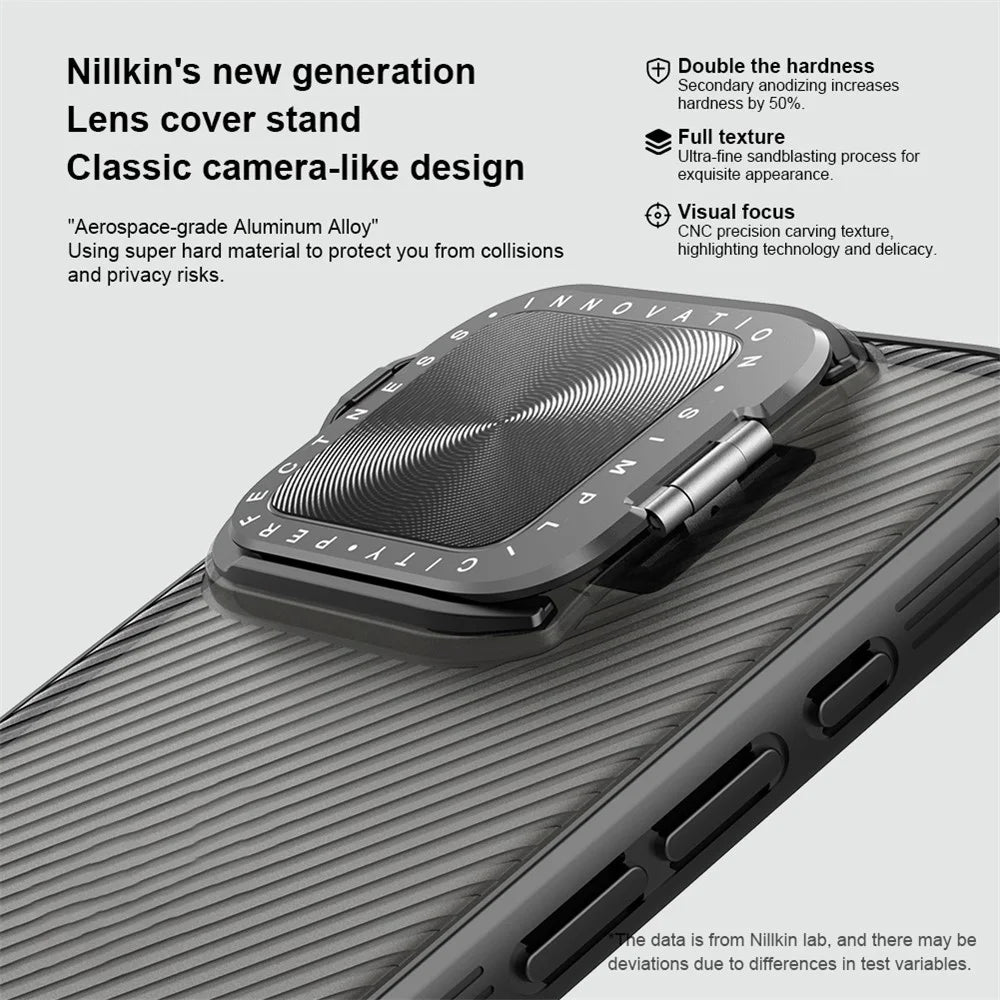 NILLKIN Camshield Prop Series for iPhone 16 Pro Case Translucent Slide Camera Protection PC + TPU Phone Cover - 7