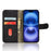 For iPhone 16 Plus Leather Case Skin-Feel Anti-Drop Wallet Flip Phone Cover - Black - 2