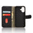 For iPhone 16 Plus Leather Case Skin-Feel Anti-Drop Wallet Flip Phone Cover - Black - 4