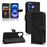 For iPhone 16 Plus Leather Case Skin-Feel Anti-Drop Wallet Flip Phone Cover - Black - 7