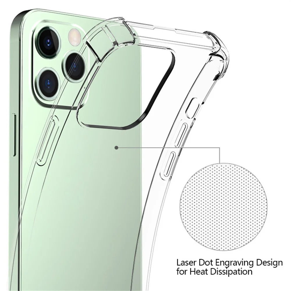 Bulk Purchasing For iPhone 15 Pro Max Clear Phone Case Reinforced Corner TPU Cover (Precise Cutout) - 4