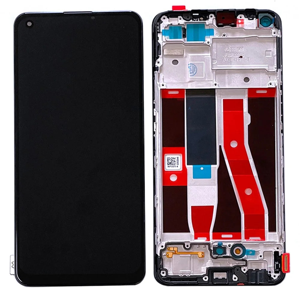For Oppo A94 4G / Reno5 Lite Grade S OEM Disassembly AMOLED Screen and Digitizer Assembly + Frame Replacement Part (Without Logo) - 1