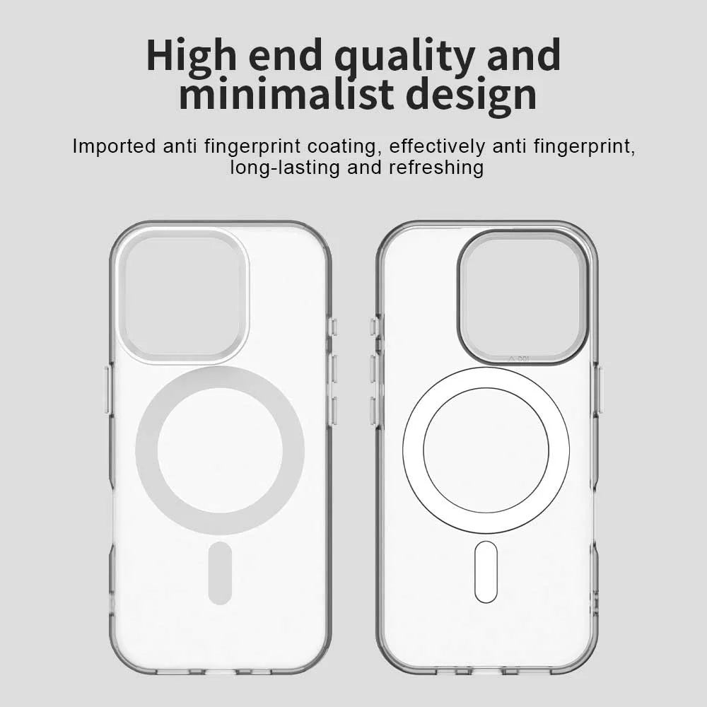 Candy Series For iPhone 15 Pro Max Case Compatible with MagSafe PC+TPU+PET Anti-Drop Phone Cover - White - 6
