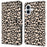 For iPhone 16 Case Pattern Printed Protective Cover TPU+PU Leather Flip Phone Case - Leopard Print - 1