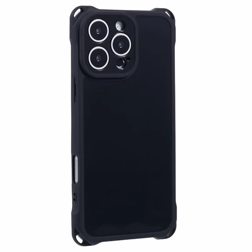 For iPhone 16 Pro Case Reinforced Corner Protection TPU Phone Cover - Black - 1