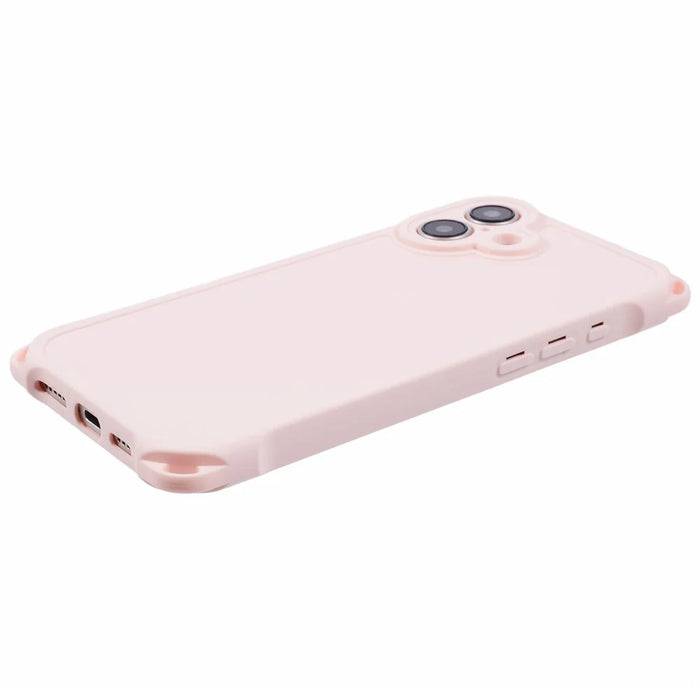 For iPhone 16 Case Reinforced Corner Protection TPU Phone Cover - Pink - 5