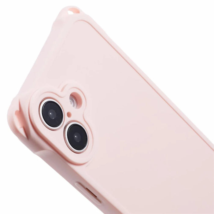 For iPhone 16 Case Reinforced Corner Protection TPU Phone Cover - Pink - 6