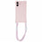 For iPhone 16 Case Reinforced Corner Shockproof TPU Phone Cover with Wrist Strap - Pink - 4