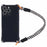 For iPhone 16 Pro Case Reinforced Corner Shockproof TPU Phone Cover with Wrist Strap - Black - 1