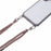For iPhone 16 Case TPU+PC Crystal Clear Back Cover with Lanyard - Grey - 4