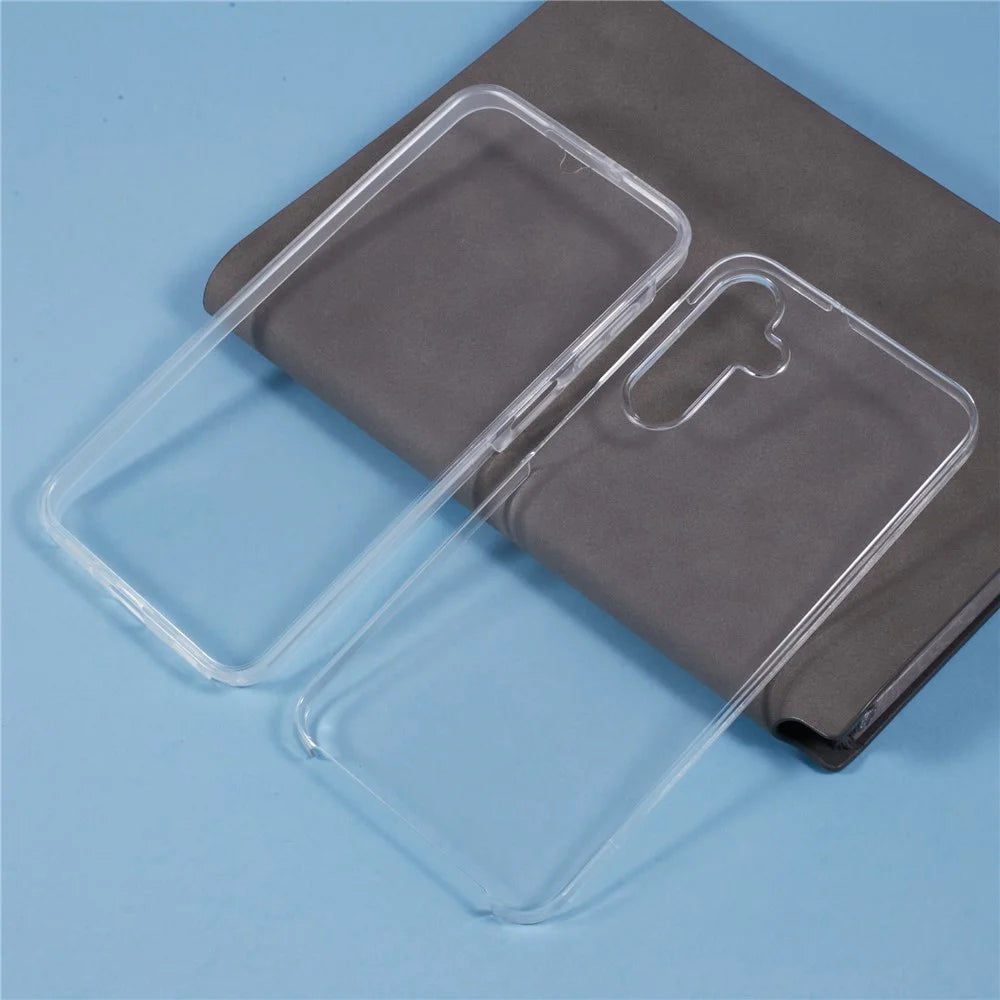 For Samsung Galaxy A16 5G / A16 4G Case TPU Frame Clear Acrylic Back Phone Cover with PET Film - 5