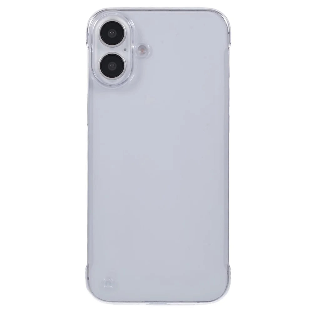 For iPhone 16 Case Transparent PC Borderless Phone Cover - 1