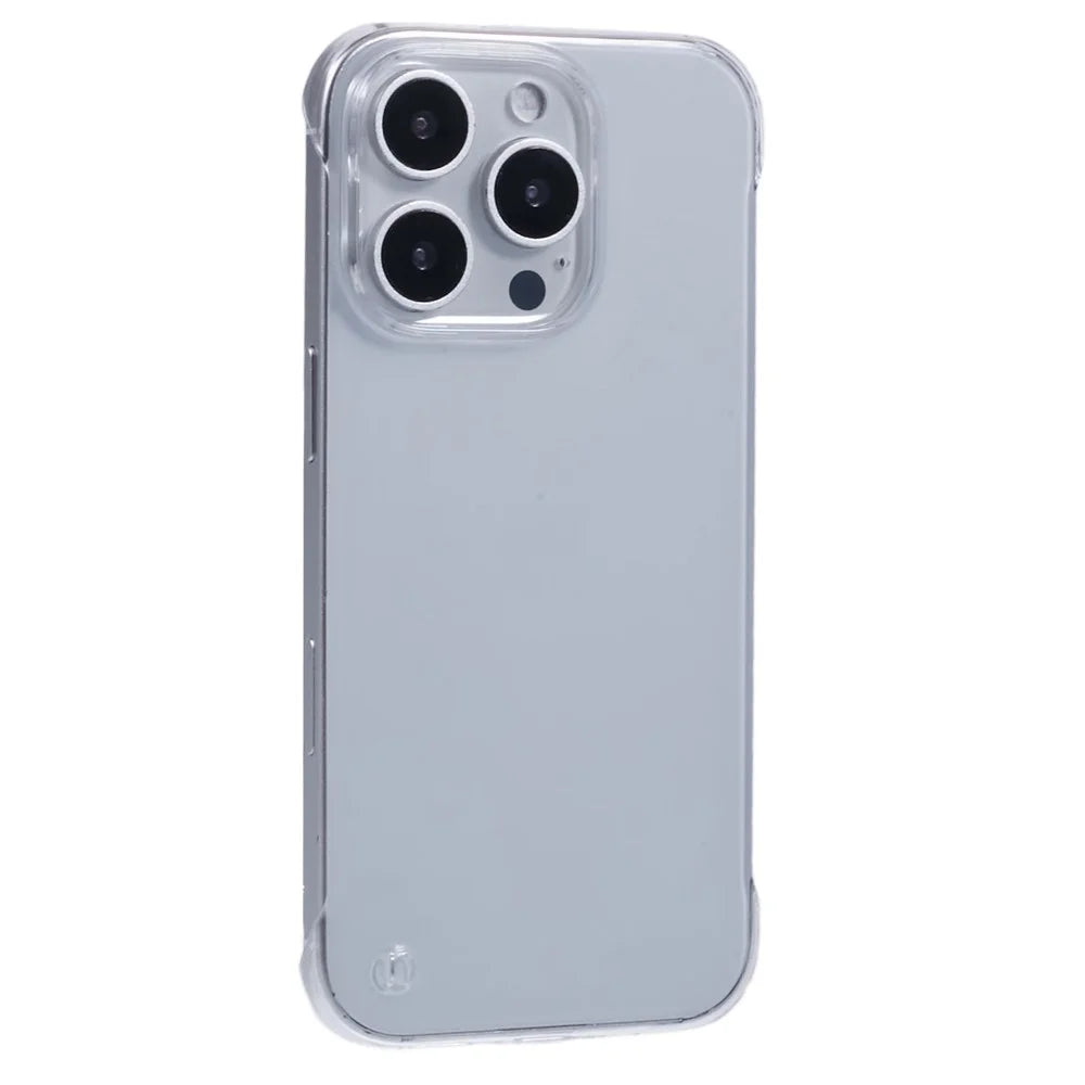 For iPhone 16 Pro Case Transparent PC Borderless Phone Cover - 1