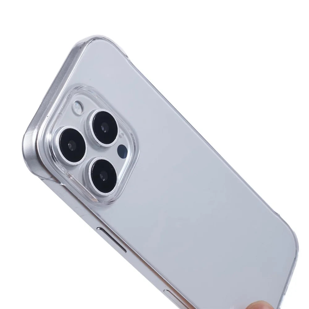 For iPhone 16 Pro Case Transparent PC Borderless Phone Cover - 4