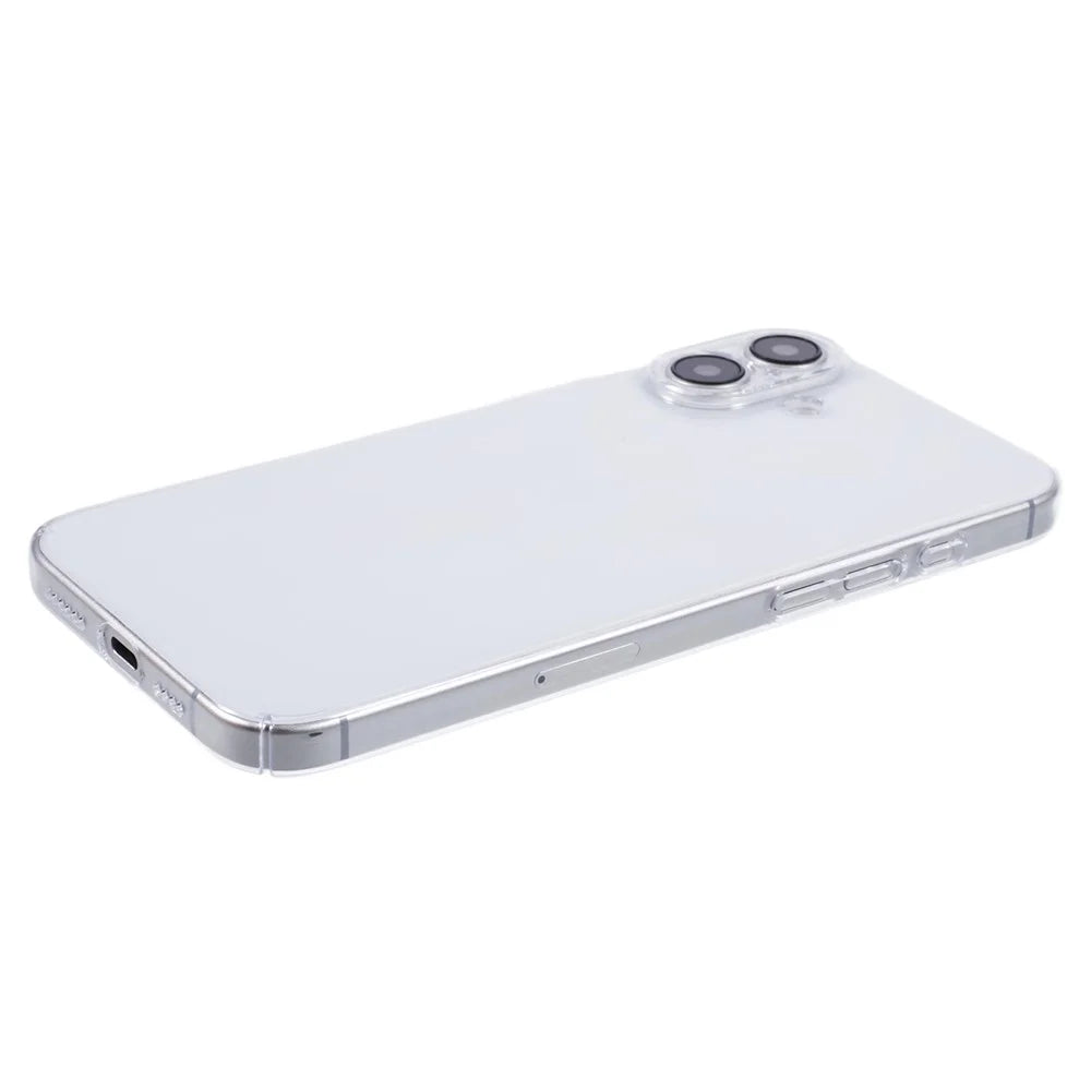 For iPhone 16 Case Shock-Absorption Hard PC Phone Cover Transparent (Precise Lens Cutouts) - 4