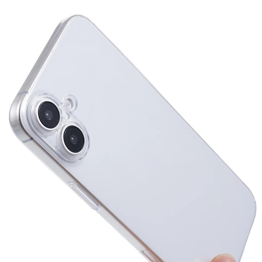 For iPhone 16 Case Shock-Absorption Hard PC Phone Cover Transparent (Precise Lens Cutouts) - 5