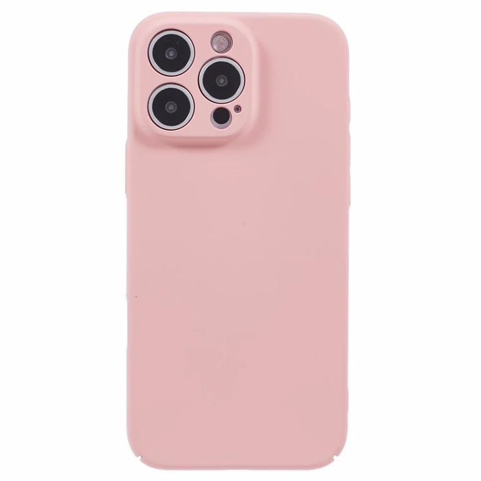 For iPhone 16 Pro Max Case Skin-Touch Rubberized Hard PC Phone Cover - Pink - 3