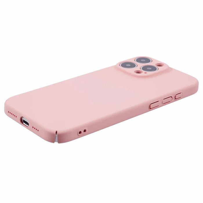 For iPhone 16 Pro Max Case Skin-Touch Rubberized Hard PC Phone Cover - Pink - 5