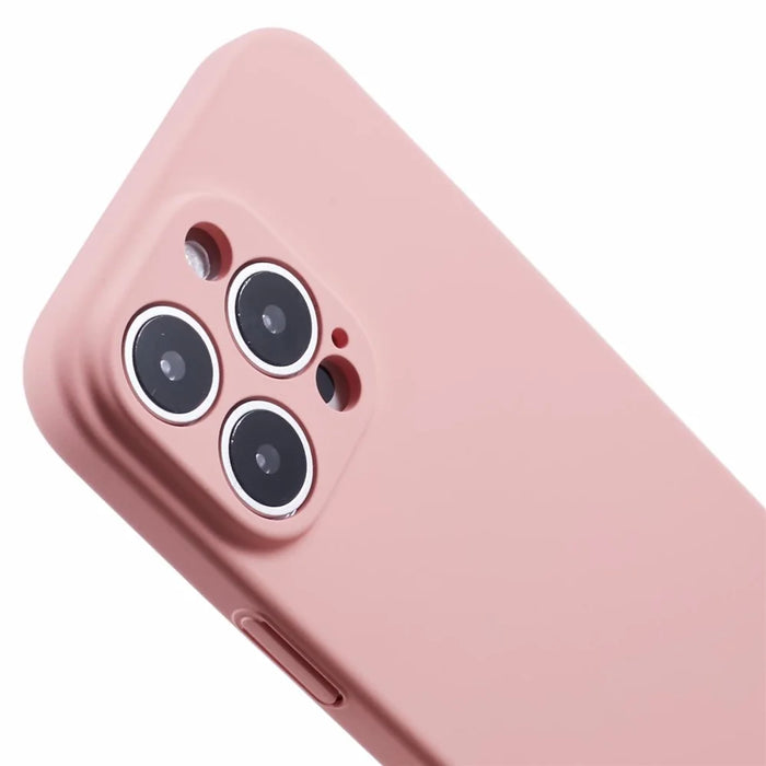 For iPhone 16 Pro Max Case Skin-Touch Rubberized Hard PC Phone Cover - Pink - 6