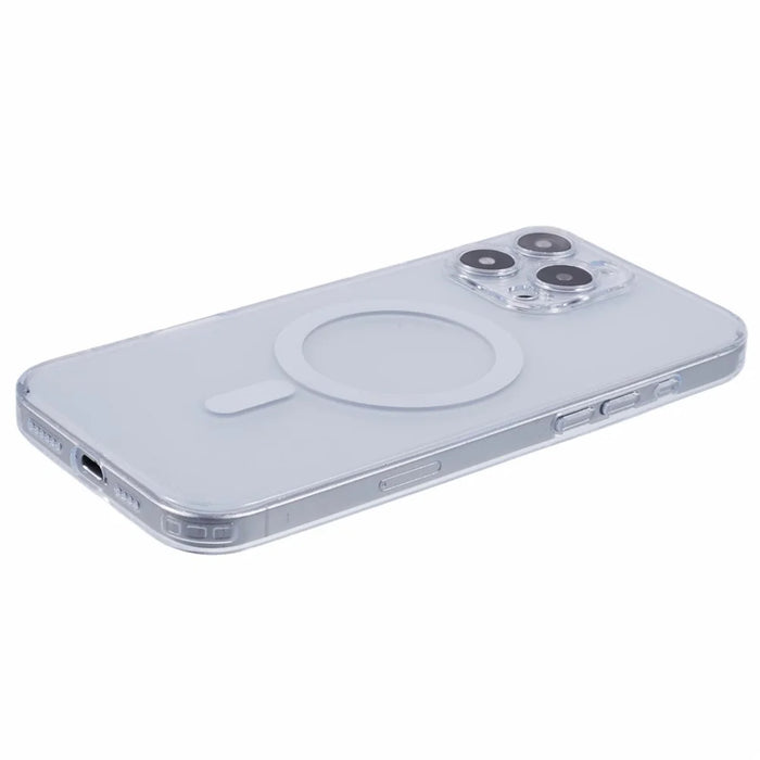X-LEVEL For iPhone 16 Pro Max Case Compatible with MagSafe Matte Tempered Glass+TPU Phone Cover - Transparent - 5