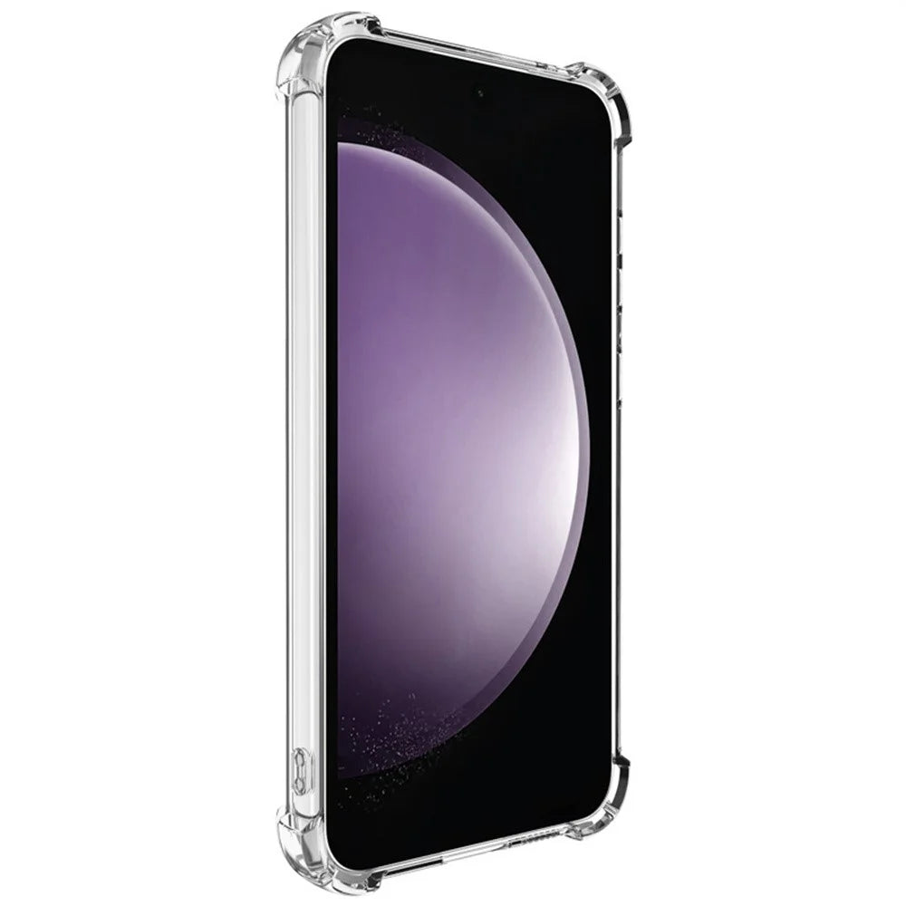 IMAK UX-4 Series for Samsung Galaxy S23 FE Case Straight Frame Four Corner Shockproof Clear TPU Cover - 3