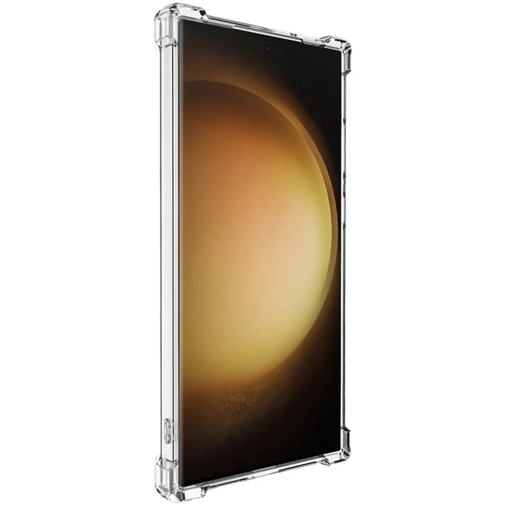 IMAK UX-4 Series for Samsung Galaxy S23 Ultra Case Straight Frame Four Corner Shockproof Clear TPU Cover - 3