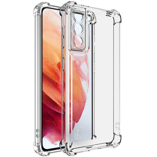 IMAK UX-4 Series for Samsung Galaxy S21 5G / 4G Case Straight Frame Four Corner Shockproof Clear TPU Cover - 1