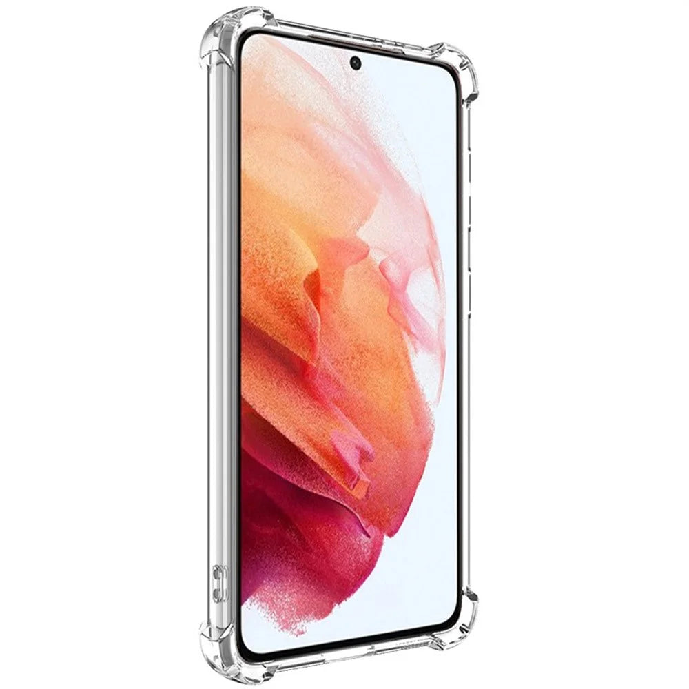 IMAK UX-4 Series for Samsung Galaxy S21 5G / 4G Case Straight Frame Four Corner Shockproof Clear TPU Cover - 3