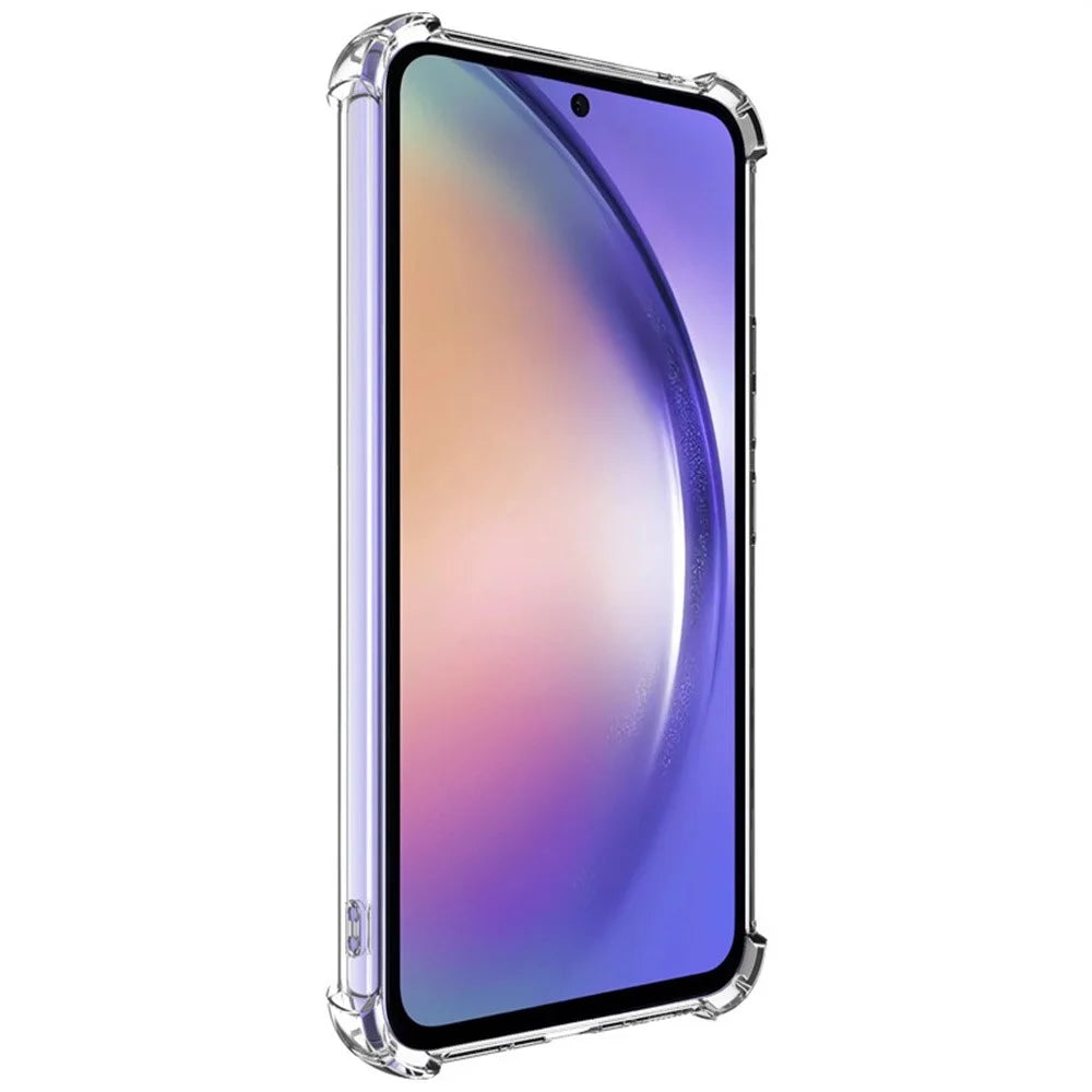 IMAK UX-4 Series for Samsung Galaxy A54 5G Case Straight Frame Four Corner Shockproof Clear TPU Cover - 3