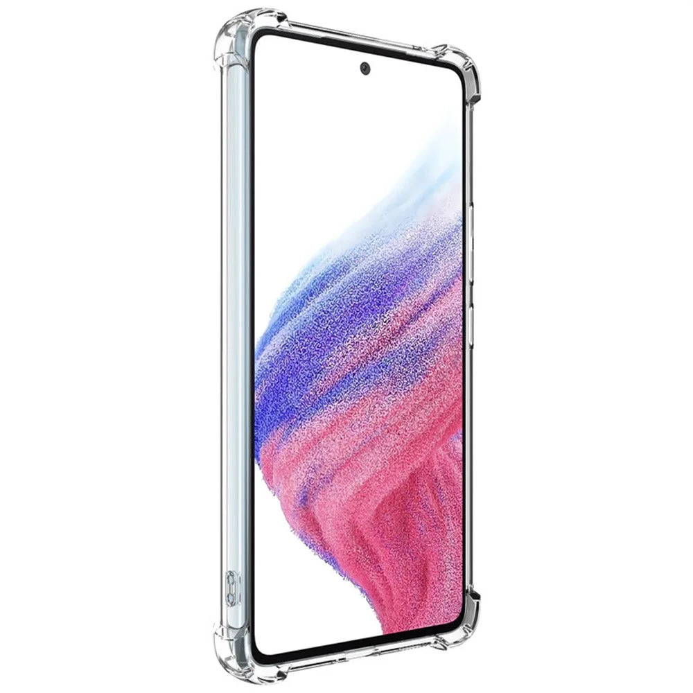 IMAK UX-4 Series for Samsung Galaxy A53 5G Case Straight Frame Four Corner Shockproof Clear TPU Cover - 3