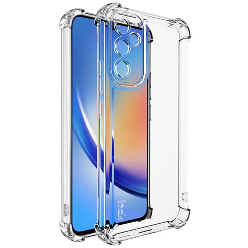 IMAK UX-4 Series for Samsung Galaxy A34 5G Case Straight Frame Four Corner Shockproof Clear TPU Cover - 1