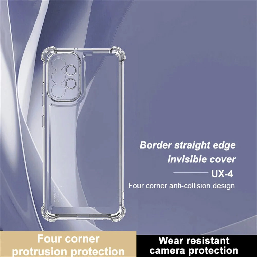 IMAK UX-4 Series for Samsung Galaxy A32 4G (EU Version) Case Straight Frame Four Corner Shockproof Clear TPU Cover - 2