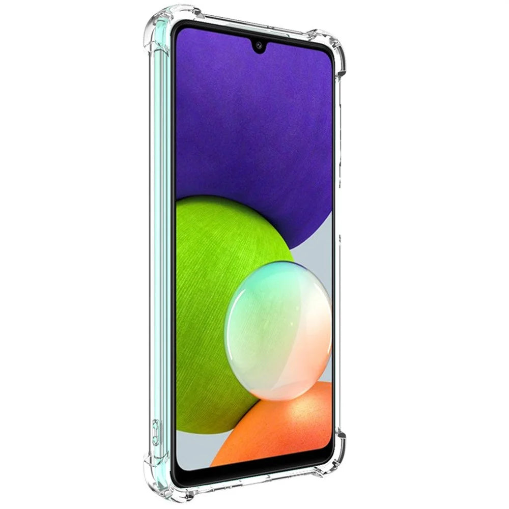 IMAK UX-4 Series for Samsung Galaxy A22 4G (EU Version) Case Straight Frame Four Corner Shockproof Clear TPU Cover - 4
