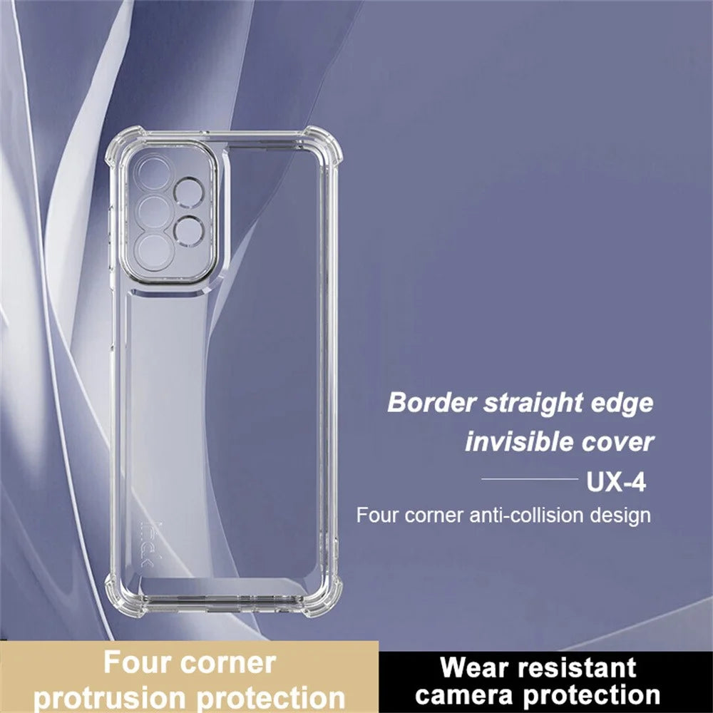 IMAK UX-4 Series for Samsung Galaxy A23 4G / A23 5G (Global Version) Case Straight Frame Four Corner Shockproof Clear TPU Cover - 2