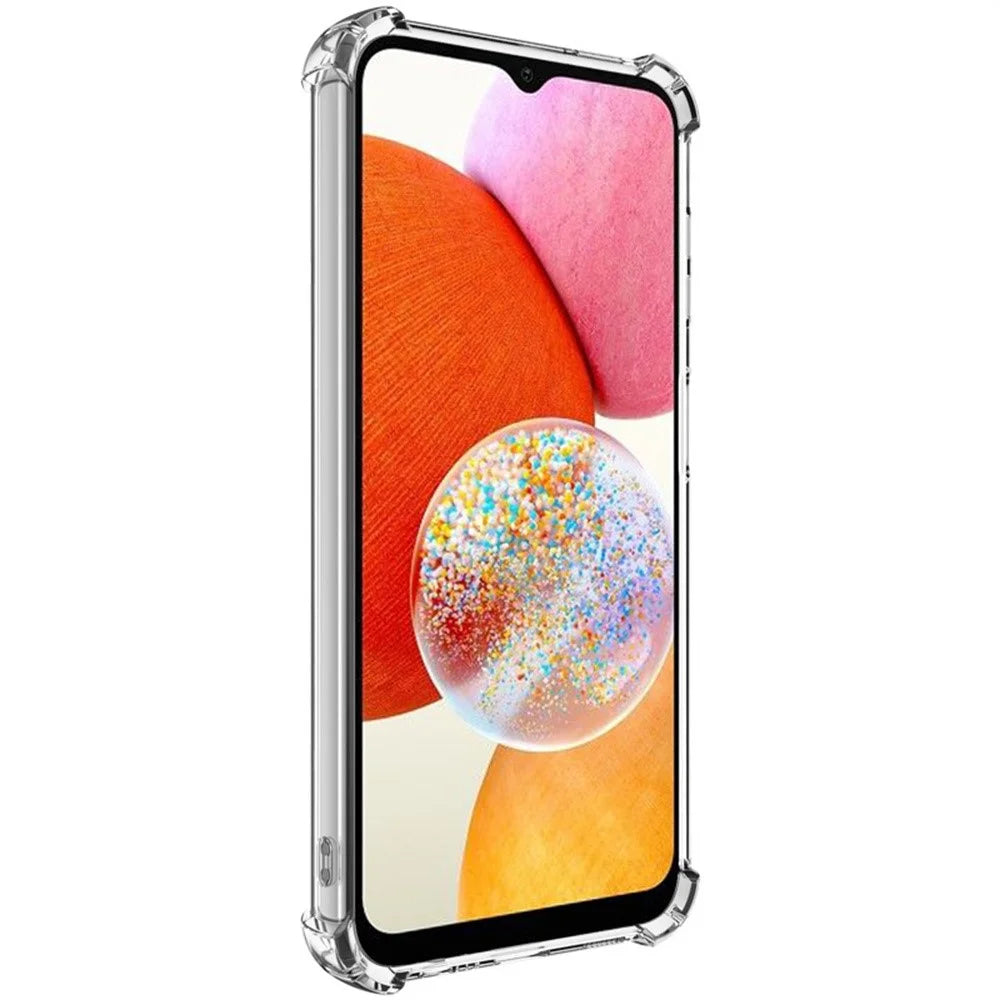 IMAK UX-4 Series for Samsung Galaxy A14 5G / 4G Case Straight Frame Four Corner Shockproof Clear TPU Cover - 4